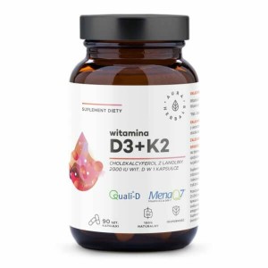 Witamina D3 2000 IU + K2, kapsułki 90 szt.