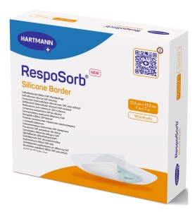 RespoSorb Silicone Border, opatrunek, 17,5 cm x 17,5 cm, 1 szt. 